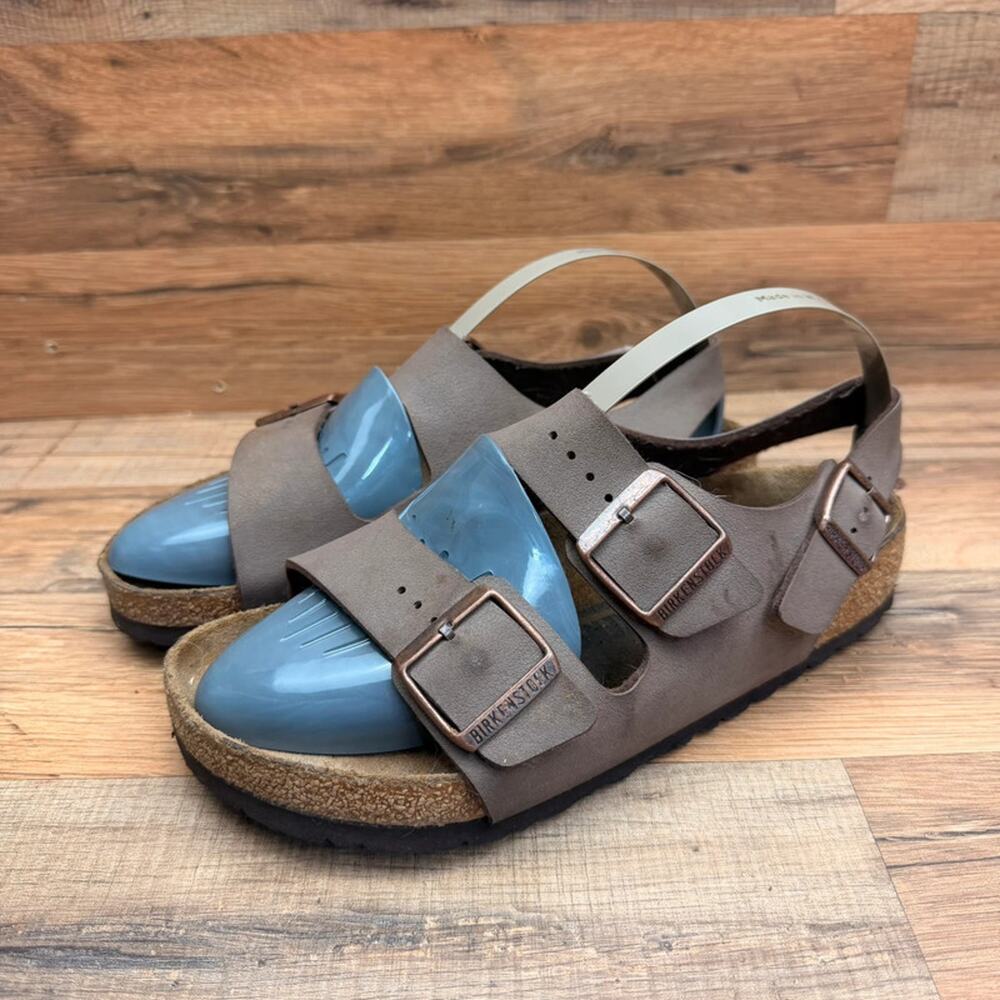 Birkenstock Milano size L7 38 Cork brown Slide Shoes Sandals